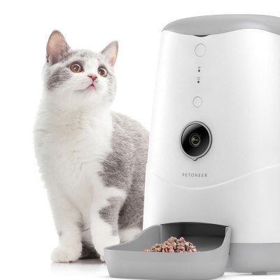 Smart Pet Feeder with 1080p HD Camera & Two-Way Audio - 3.7L Capacity